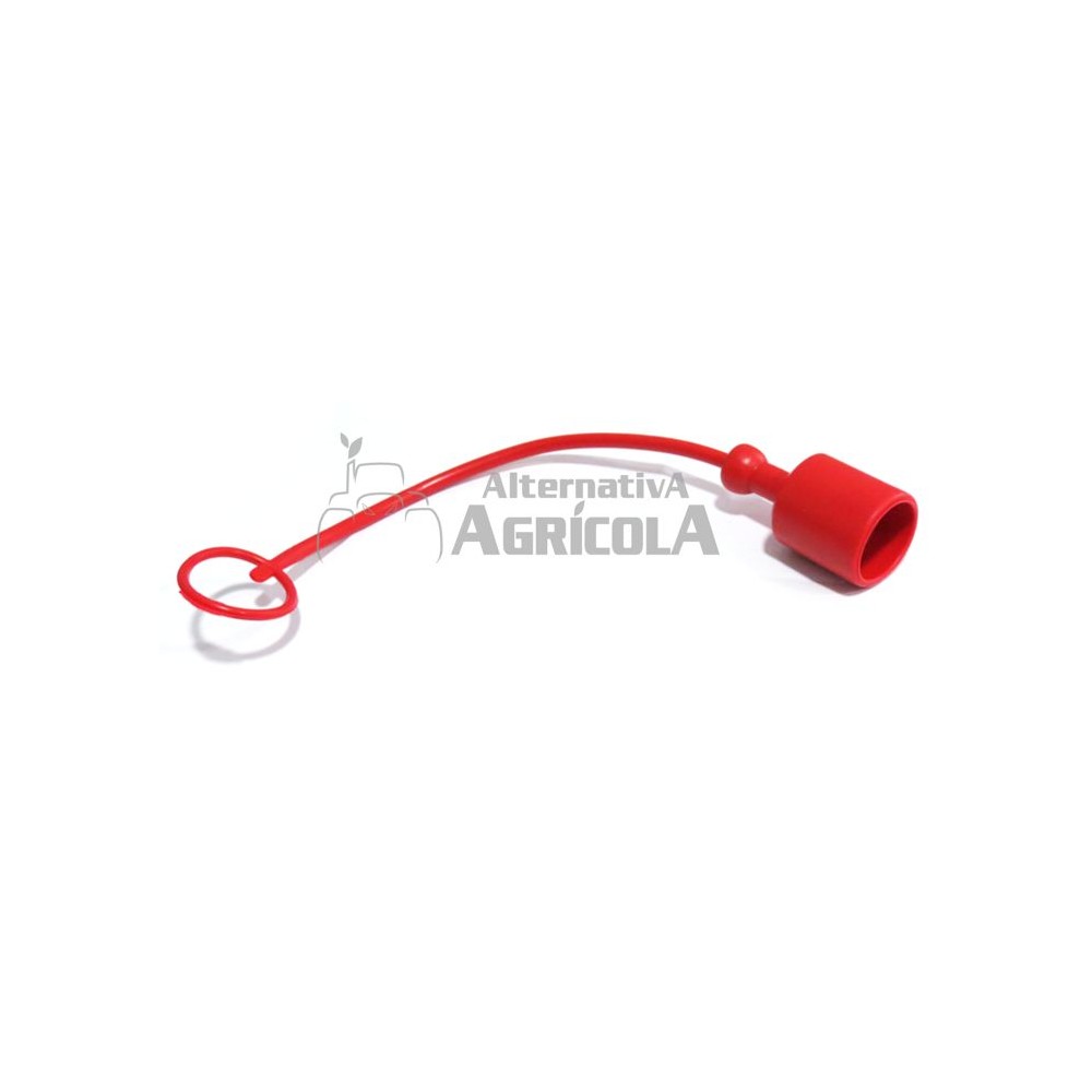 Tapón rojo hembra para enchufe macho 1/2"