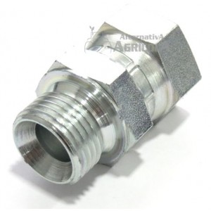 Adapatador alta presión hidráulica Hembra tuerca loca 1/2 y macho 1/2"