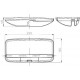 Espejo retrovisor plano 295x180 mm homologado